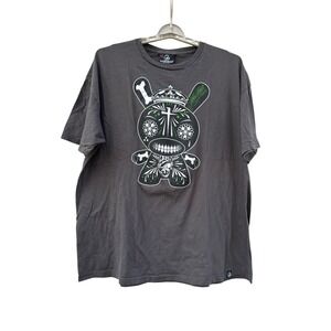 Kidrobot Dunny Graphic T Shirt Mens 2XL Gray Short Sleeve Cotton Tee